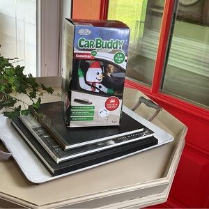 Gemmy Car Buddy Snowman Inflatable - Festive White and Red